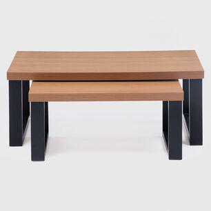 Mesa De Centro Roca Yulton Roble-negro